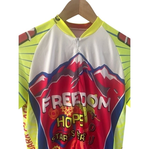 Pactimo 2017 Womens XS Cycling Jersey Top "Freedom Hope Starts Here" - Picture 3 of 9